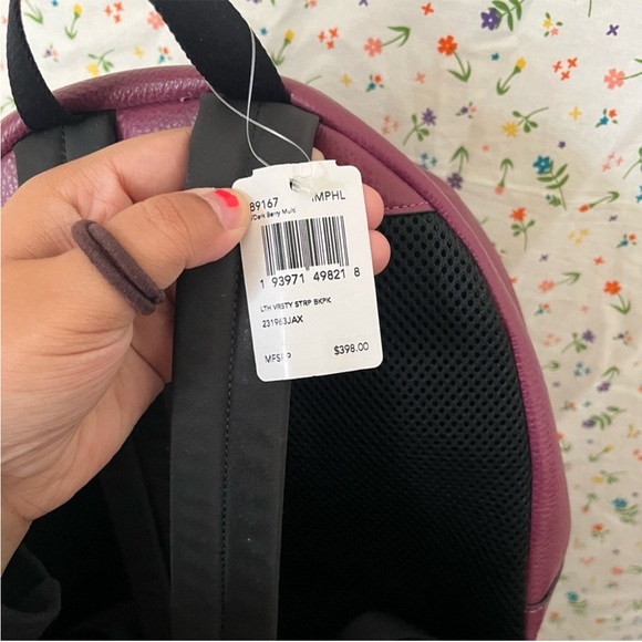 Coach Burgundy Leather Backpack - Picture 7 of 8